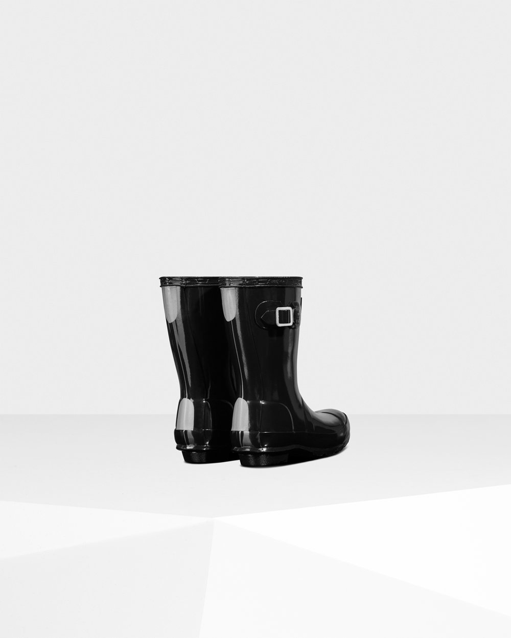 Kids Hunter Original Little Gloss - Rain Boots Black - 7145-TSFLU